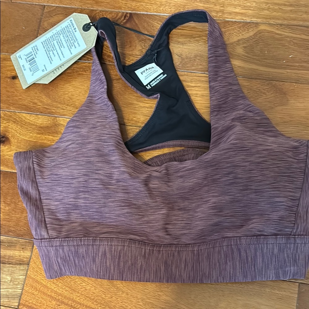 Prana Kimble Bra - Flannel Heather Sports Bra - Picture 4 of 10